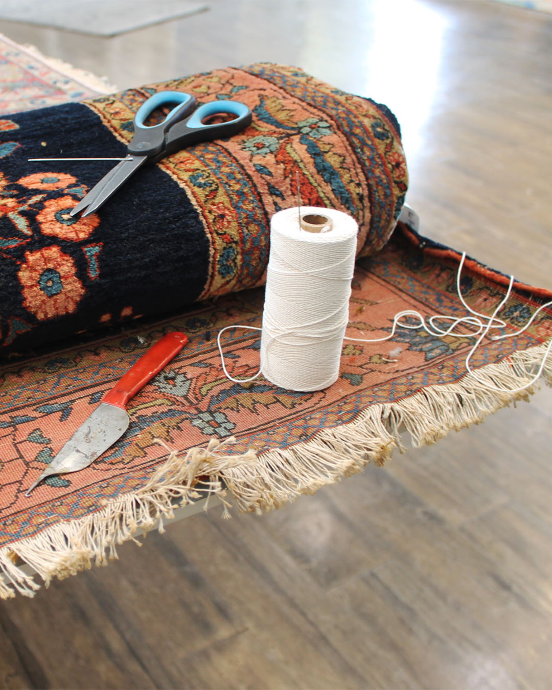 Rug Repair and restoration services at Rug & Loom